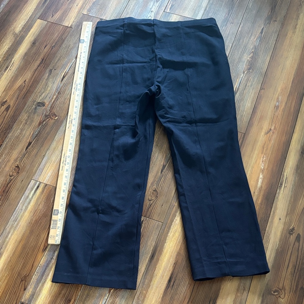 BANANA REPUBLIC NAVY FLARE EVERYWHERE PONTE PULL-ON PANT XL TALL - Picture 10 of 10